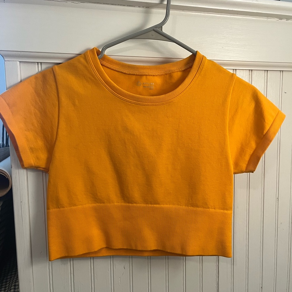 Aerie short sleeve orange top